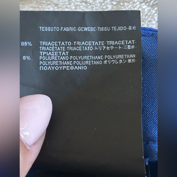 Balenciaga Women’s Blue Slim Trouser Pants Size 40/ US 8 Designer - Picture 6 of 12